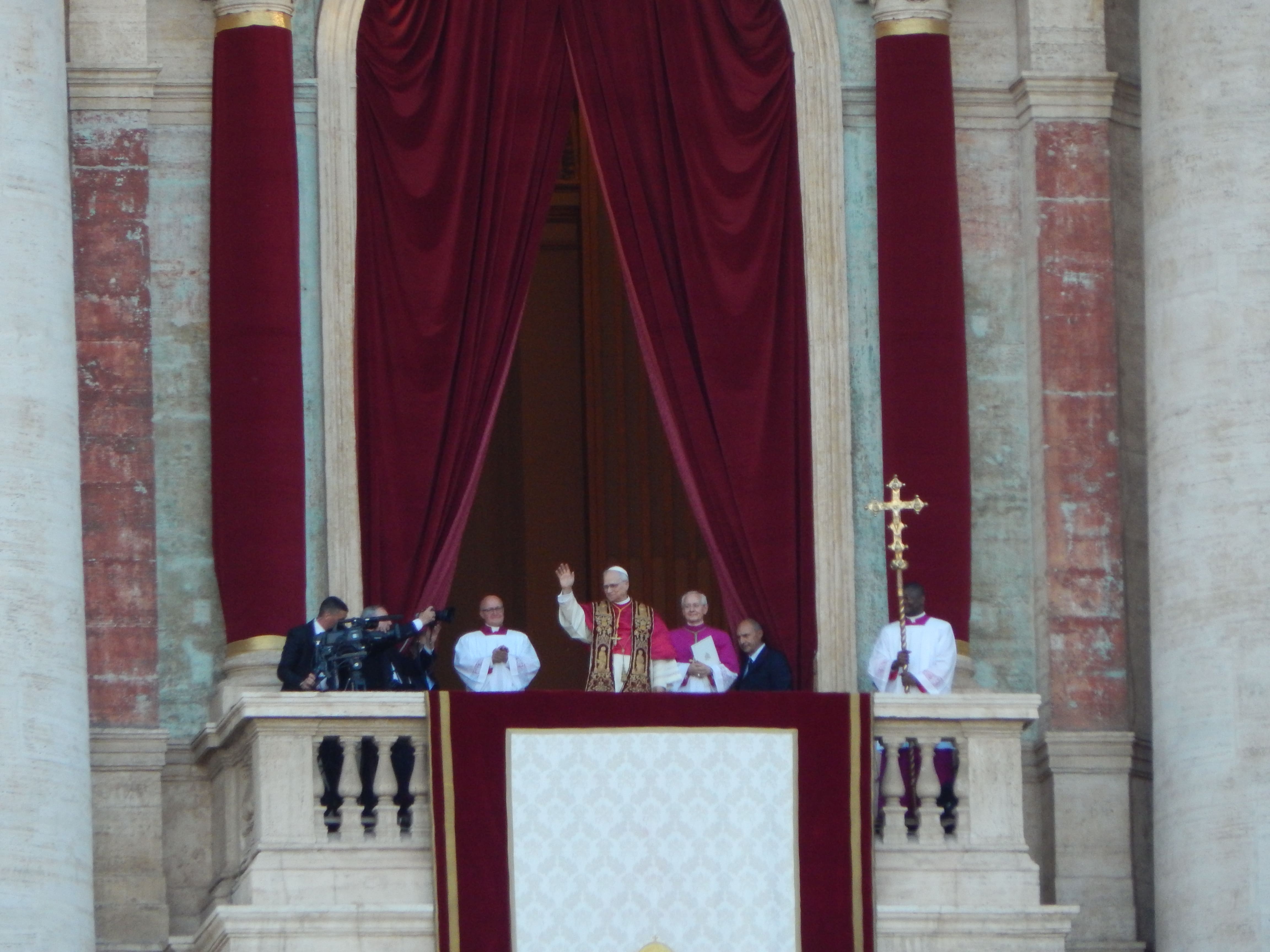 Welcoming of the new Pope Leo XIV